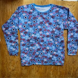 Floral Blue Kids Shirt